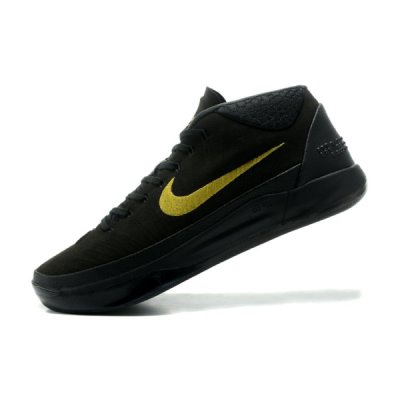 Nike Erkek Kobe A.D. Mid Siyah / Metal Altın Basketbol Ayakkabısı Türkiye - 2T2VOP32